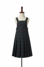 Tartan plaid pinafore dress