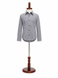 Bnos Devora Navy Check Blouse