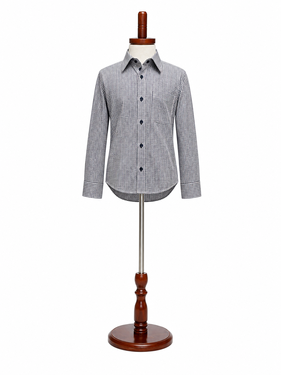 Bnos Devora Navy Check Blouse