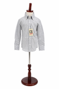 Meoros Gray Check Blouse
