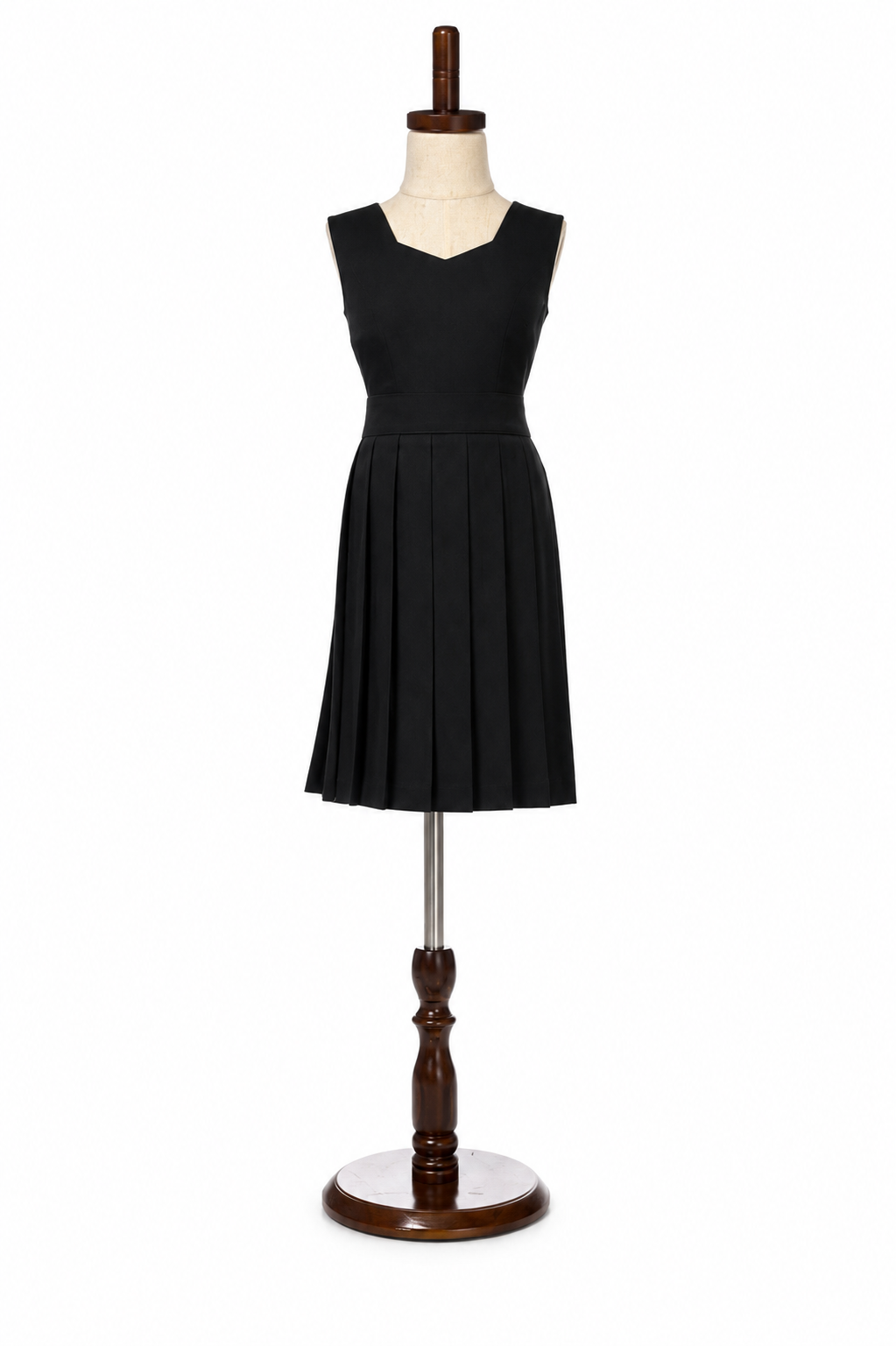 Poly All-Around Pleated Jumper